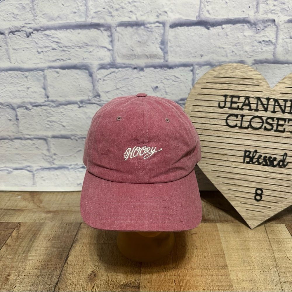 Hooey hat rose pink embroidered strapback hat